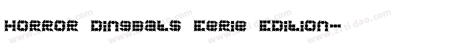 Horror Dingbats Eerie Edition字体转换